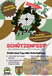 Einladung Schützenfest 2025 in Frienstedt